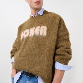 Logo Brushed Sweater
