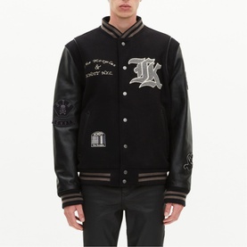 Leather Varsity Jacket