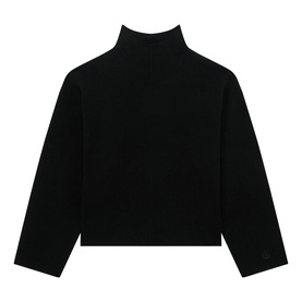 Mock Turtleneck Logo Sweater