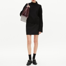 Mock Turtleneck Logo Sweater