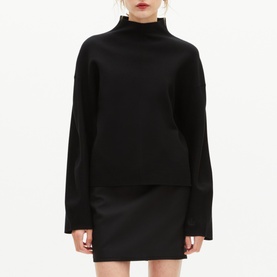 Mock Turtleneck Logo Sweater