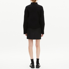 Mock Turtleneck Logo Sweater