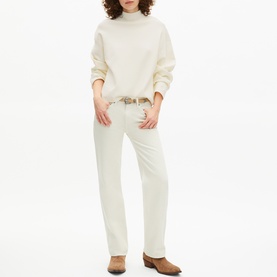 Mock Turtleneck Logo Sweater