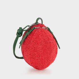 Campari Beaded Tomato Bag