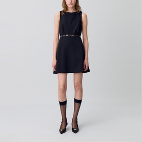 Lace Backless Mini Dress