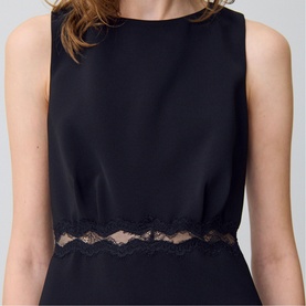 Lace Backless Mini Dress
