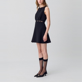 Lace Backless Mini Dress