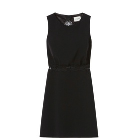 Lace Backless Mini Dress