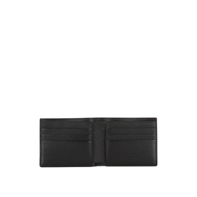 Logo Grained Leather Wallet