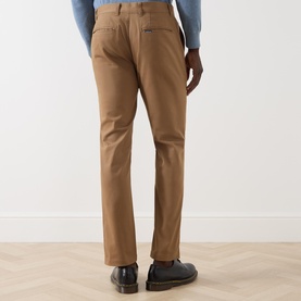 Suede Sateen Tailored Trousers