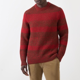 Saddle Striped Sweater