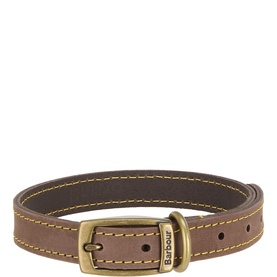 Logo Leather Dog Collar