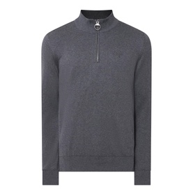 Tartan Logo Half-Zip Sweater