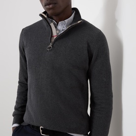 Tartan Logo Half-Zip Sweater