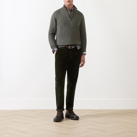 Logo Half-Zip Sweater