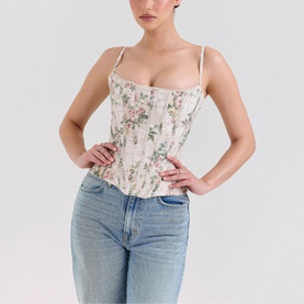 Cadie Floral Corset Top