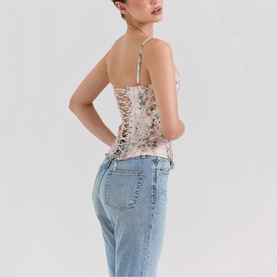 Cadie Floral Corset Top