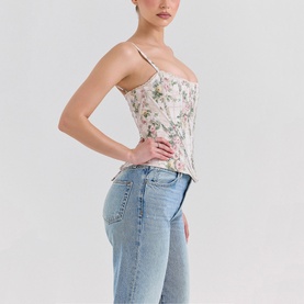 Cadie Floral Corset Top