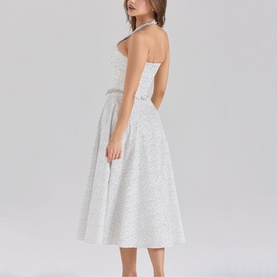 Georgie Polka Dot Halter Dress