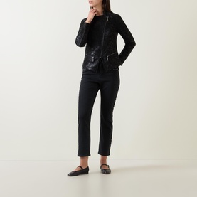 Foiled Moto Jacket