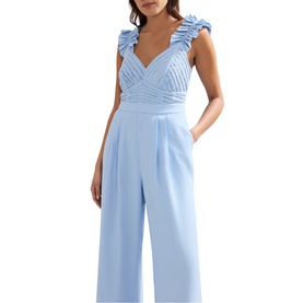 Moira Ruffle Wide Leg Jumpsuit