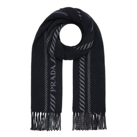 Logo Fringed Scarf