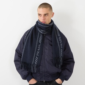 Logo Fringed Scarf