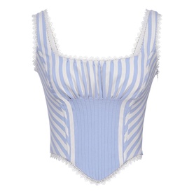 Petra Striped Corset Top