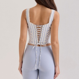 Petra Striped Corset Top