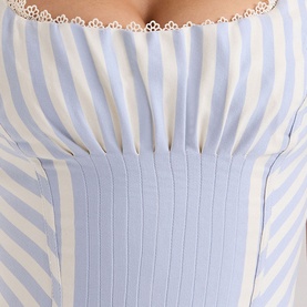 Petra Striped Corset Top
