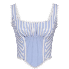 Petra Striped Corset Top