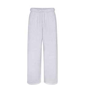 Classic Straight Leg Track Pants Light Heather Grey