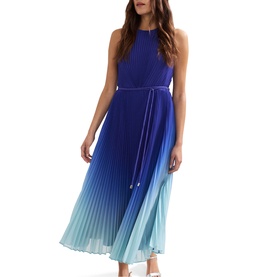 Simara Pleated Ombre Dress