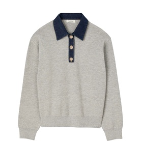 Logo Long Sleeve Polo Shirt