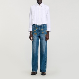 Pleated Cropped Shirt