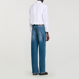 Pleated Cropped Shirt