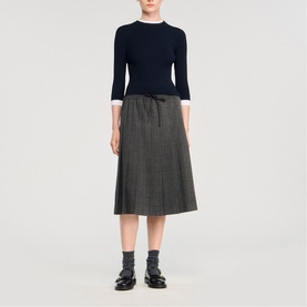 Trompe L'Oeil Ribbed-Knit Sweater