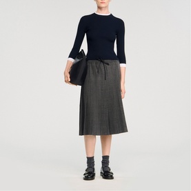 Trompe L'Oeil Ribbed-Knit Sweater