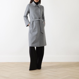 Bcollag Double-Breasted Belted Wrap Coat