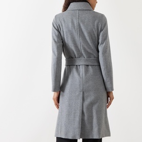 Bcollag Double-Breasted Belted Wrap Coat