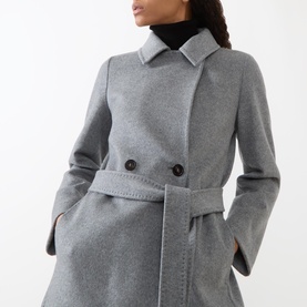 Bcollag Double-Breasted Belted Wrap Coat