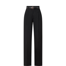 Paride High-Rise Belted Straight Leg Trousers