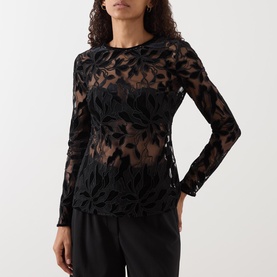 Plinio Floral Lace Top