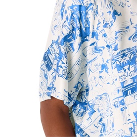 Rome Print Blouse