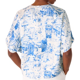 Rome Print Blouse