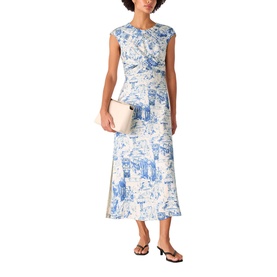 Rome Print Flared Dress