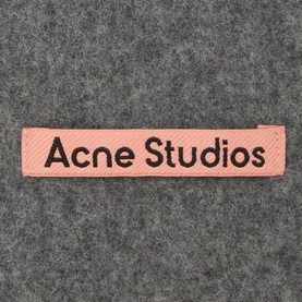 Logo Fringed Skinny Scarf