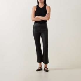 Cedar Ankle Length Leather Trousers