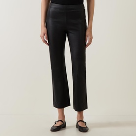 Cedar Ankle Length Leather Trousers