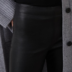 Cedar Ankle Length Leather Trousers